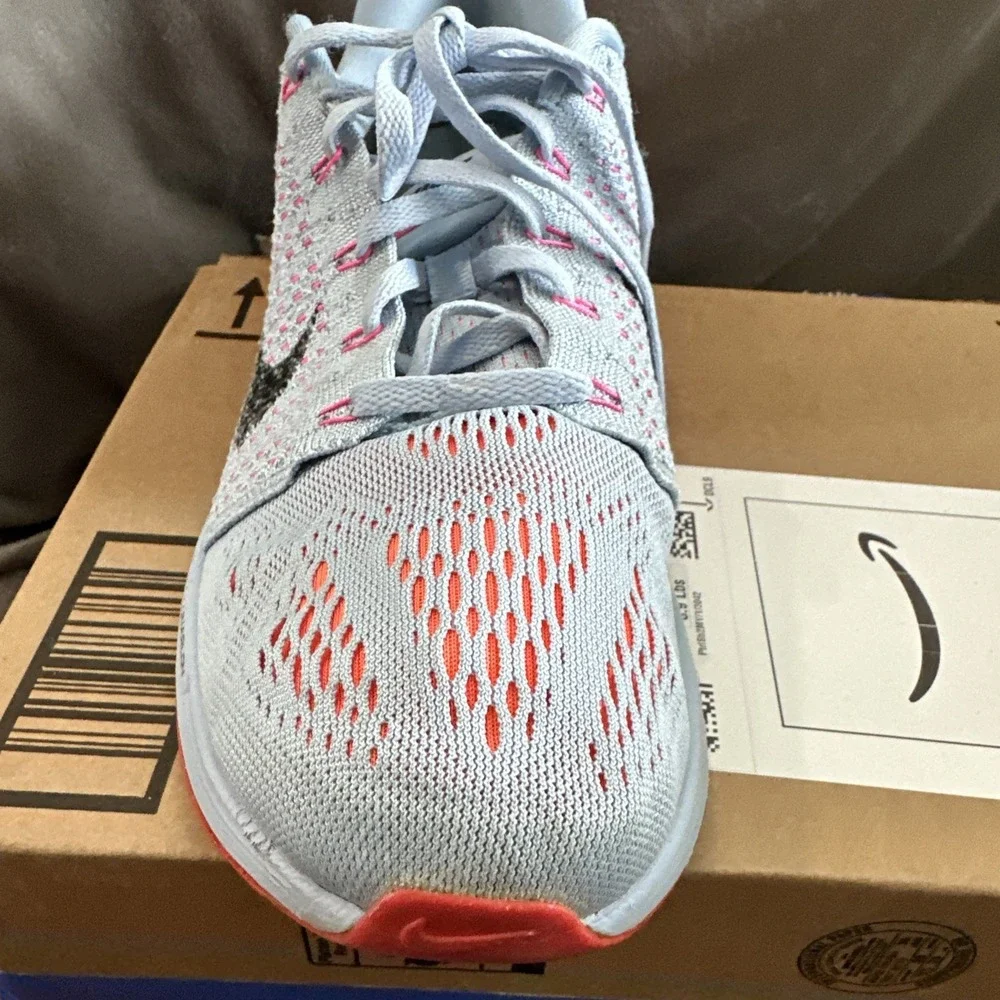 Nike LunarGlide 7 Running Shoes Women's Sz 9.5. Light Blue Pink Black Purple